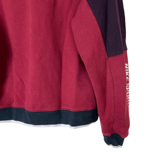 Nike Sportswear Colorblock Graphic Athletic Performance Pullover Sweatshirt - Picture 10 of 16